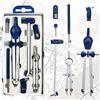 OTTYMO Set di 7 Pz Compasso con Rotella Professionale Compasso per Tracciare Compasso di Precisione Compasso Professionale Disegno Tecnico per Artisti, Pittura, Studenti e Insegnanti