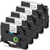 MarkField 5x TZe-231 12mm Nastro Compatibile con Brother P-touch Etichette | TZe-231 12mm Nastri TZ Nero su Bianco Laminato Tape 0.47 per PT-H100R/LB H105 H107 H110 H200 D210 E110 P300BT Cube 1000 1010