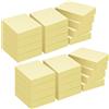ZCZN 2400 Foglietti Adesivi, Confezione da 24 Blocchetti, 51mm x 38 mm | 100 Fogli/Blocchetto, Un Totale di 2400 Fogli, Utilizzato per Aziende, Case o Scuole, Giallo Chiaro