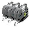 Pristar 3X Pristar 24mm x 8m Compatibile per Brother TZe-251 TZe251 TZ-251 TZe 24mm Nero su Bianca Laminato Nastri per Brother PT-1830VP P750W D400VP D600VP P700 2430 D450VP
