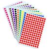TownStix 3000 Pezzi - 10mm Bollini Adesivi Colorati, Etichette Adesive Colorate