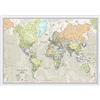 Maps International - Mappa del mondo di - Poster con mappa del mondo stile classico - Laminato - 84,1 cm (larghezza) x 59,4 cm (altezza)