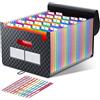 ThinkTex 26 Tasche Raccoglitore Documenti Espandibile,A4 Cartellina Porta Documenti/Organizzatore Portadocumenti Da Scrivania,Multicolore Fisarmonica Faldoni Per Ufficio Scuola Casa Viaggio