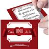 GHIBLI 5 Biglietti Gratta e Vinci Personalizzati Ti Amo Perché - Sorpresa Romantica al tuo Amore, Per Lui o Lei, Fidanzato Fidanzata, Messaggio d'Amore per San Valentino, Anniversario