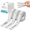 Phomemo D30 D30D Etichette Adesive, 14mm x 40mm, 3 rotoli, trasparente | per l'Organizzazione e la Classificazione dei Documenti - Compatibili con le Stampanti Termiche D30, D30D, Q30S, Q30 e Q31