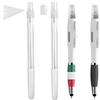 Desingel, 4 Penne a Sfera con Erogatore Spray, Penna Spray Multifunzione per Liquido Igienizzante Mani, Refill Inchiostro Nero, Penna Touch Screen, Penne Professionali, da Ufficio, 2 da 10ml, 2 da 4ml