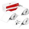 Phomemo 3 Rotoli M110 Etichette Termiche Adesive Rotonde, 50×50mm, 420 Pcs | Phomemo Etichette Adesive Rotonde per M110/M108/M221/M220, impermeabili, per Logo, codici, regali, ufficio, Scuola, Bianco