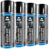 AABCOOLING 4 x AABCOOLING Aria Compressa Spray 400ml - Kit Pulizia PC, Tastiera, Stampanti, Televisioni, Fotocamere e Altri, Bombole Aria Compressa, Spray con Tubo di Estensione, Rimozione di Polvere, Tubo