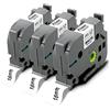 Pristar 3X Pristar 18mm Compatibile Etichette per Brother TZe-241 TZe241 TZ-241 Nero su Bianca per Brother PT-D400VP 1830VP P750W D600VP P700 2430 D450VP E550WVP P710BT H500
