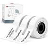 Phomemo D30 Etichette Adesive per l'Organizzazione e la Classificazione dei Documenti - Compatibili con le Stampanti Termiche D30, Q30S, Q30 e Q31, 12mm x 40mm, 3 rotoli, bianco