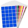 TownStix 1200 Pezzi - 25mm Etichette Adesive Colorate, Adesvi Quadrati - 10 Colori