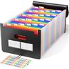 ABC life ABClife - Raccoglitore A4 / Range Document/Stoccaggio carta - Raccoglitore documenti raccoglitore organizer espandibile a fisarmonica documento (24 scomparti)