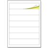 TownStix 25 Fogli, A4 Etichette Adesive per Raccoglitori, Faldoni - 192 x 38 mm