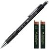 Faber-Castell Grip 1345 99 - Portamine, spessore mina: 0,5 mm (nero, con 24 ricariche)