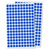 TownStix 3000 Pezzi, 10mm Bollini Adesivi Etichette Adesive - Blu