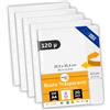 perfect line 20 Buste per documenti con chiusura DIN-A4, bustine trasparenti, zigrinata, prive di acidi e valide per documenti ufficiali, Made in EU
