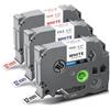 UniPlus Nastro UniPlus Compatibile per Brother TZe-FA231 TZe-FA3 TZe-FA3R Nastro Termoadesivo in Tessuto da 12 mm Etichetta per Brother 200 1000 1010 H101C D210 D400, 12 mm x 3 m, 3 Pack