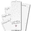 younikat Calendario Compleanni Tedesco Confetti 105x297 mm - dv665 | Planner perpetuo con spirale per donne, ufficio, casa condivisa e famiglia