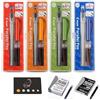Blumie Shop Pilot, Parallel Pen, Set di 4 confezioni: 1,5 mm + 2,4 mm + 3,8 mm + 6 mm + 12 cartucce di inchiostro di colori assortiti + 6 cartucce nere + 1 righello segnalibro in legno Blumie
