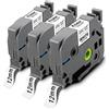 Pristar 12mm Compatibile Etichette per Brother TZe-231 TZe231 TZ-231 Nero su Bianco Laminated Nastri per Brother PT-H200 PT-H107B H110 D210 D400VP P750W H100LB H100R 1000 H105