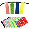 TownStix 300 Pezzi, Etichette per Cavi Adesivi A4 per Stampante Laser - 10 Colori