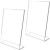 Espositore Plexiglass, 2 Pezzi A5 Porta-Avvisi da Tavolo