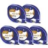 MarkField Nastro per Etichette MarkField Compatibile con Dymo LetraTag Etichette Tessuto Iron-on per Stoffe e Tessuti, Nero su Bianco, S0718850 18769 12 mm x 2 m, per LT-100H LT-100T Plus QX XR
