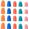 Xiaomoyu Dito di Gomma Protezione, Proteggi Dito Salvadita in Gomma, Proteggi Dita Mano, Ditali in Gomma per Colla Stick, Lavori di Cucito, Cera a Caldo - 20 Pz