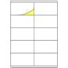 TownStix 25 Fogli, A4 Etichette Adesive Stampabili Adesivi Stampante, 10 per Foglio | 105 x 57 mm