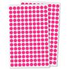 TownStix 3000 Pezzi, 10mm Bollini Adesivi Etichette Adesive - Rosa