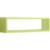 MODULARREDO | REGOLO Mensola da Muro, Pensile Bagno, Mensola da Parete, Scaffale da Parete, 60x17 p15.5 cm, Verde - Made in Italy