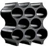 Koziol Portabottiglie modulare nero, plastica