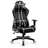 DIABLO X-One 2.0 Sedia da Gaming Gamer Chair Poltrona Ufficio Scrivania Braccioli Regolabili Design Ergonomico Supporto Lombare Funzione di Inclinazione King (XL) Nero-Bianco