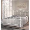 Somnus SANA SomnusSana Letto in Ferro Battuto Una Piazza e Mezza - Prodotto Artigianale Italiano - Modello MALTA 120x190 Disponibile in vari colori (Bianco Opaco)