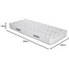 EVERGREENWEB MATERASSI & BEDS Evergreenweb - Materasso Singolo 90x195 Alto 16 cm in Poliuretano ORTOPEDICO lastra Water Foam Bio + CUSCINO Memory Foam INCLUSO Rivestimento Morbido Bianco Anallergico ideale per Reti o Letti Singoli