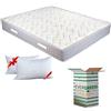 EVERGREENWEB MATERASSI & BEDS EVERGREENWEB - Materasso Matrimoniale 160x190 a Molle INSACCHETTATE Indipendenti e Waterfoam Alto 25 cm con Coppia Cuscini Memory GRATIS, Ortopedico Extra Comfort 7 Zone, Rivestimento Antiacaro SILVER
