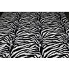 Russo Tessuti Tessuto Cavallino Eco Pelliccia ZEBRA Zebrato Bianco Nero 50x140cm