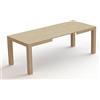 icreo Tavolo allungabile modernoDIONISIO ROVERE NATURALE cm.140x90 H75 con 2 allunghe cm.40