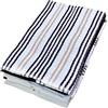 LARA MORADA - Strofinacci Cucina, Spugna in 100% Cotone, Set Strofinacci Cucina da 6 Pezzi, Misura 50x70 cm, 3 Star Nero
