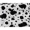 Russo Tessuti Tessuto Cavallino Ecopelliccia Pelliccetta Macchie Dalmata Bianco Nero 50x140cm