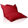 Bepouf - Pouf a Sacco, Cuscino Morbido in Poliestere con Imbottitura in Palline di Polistirolo, Poltrona a Sacco Adatta per Camera, Salotto e Esterni - Dimensione Grande 180x140, Colore Rosso