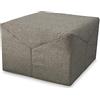 EVERGREENWEB MATERASSI & BEDS EVERGREENWEB - Pouf Letto Singolo con Materasso Waterfoam Alto 10 cm, Salvaspazio Pieghevole, Puff poggiapiedi, Ottomano, Tessuto Marrone Sfoderabile e Lavabile, per Camera Cameretta Soggiorno - Iris