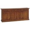 AOSGYA EsteaMobili - Mobile CREDENZA 4 Ante Legno col Noce Scuro Arte POVERA - 110929090407 - Come Foto