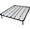 DOLCI SOGNI Rete Matrimoniale 160x190 Rinforzata con 4 Cinghie per Taglie Forti, 100% Made in Italy, Rete Letto Matrimoniale Ortopedica a Doghe in Legno, Struttura Letto Matrimoniale 160x190 in Ferro