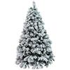 XONE Albero Milton INNEVATO 210 CM | Albero Artificiale Bianco | Albero di Natale con Neve PP+PVC Effetto Aghi di Pino