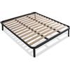 Somnus SANA Rete Letto Matrimoniale 160x190 Altezza 35 cm a doghe in Legno multistrato Ortopedica - Struttura in Acciaio con piedi - 100% Made in Italy