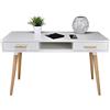 SAMIRA Consolle scrivania per cameretta e Ufficio in Stile Nordico Colore Bianco