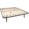Bed Store SISTEMI RIPOSO - Rete A Tavole Matrimoniale 160X190 Ortopedica Rinforzata 5 Piedi