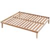 EVERGREENWEB MATERASSI & BEDS Evergreenweb - Rete Matrimoniale Fissa 160x190 alta 35 cm a Doghe in Legno Naturale ORTOPEDICA Base Letto o Materasso Struttura Rinforzata Traverso Centrale 5 Gambe Smontabili Base da Incasso, OFFERTA