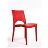GRANDSOLEIL GRAND SOLEIL Grandsoleil Upon Paris Sedia impilabile, in Polipropilene, Rosso, 51 x 49 x 80 cm, Red